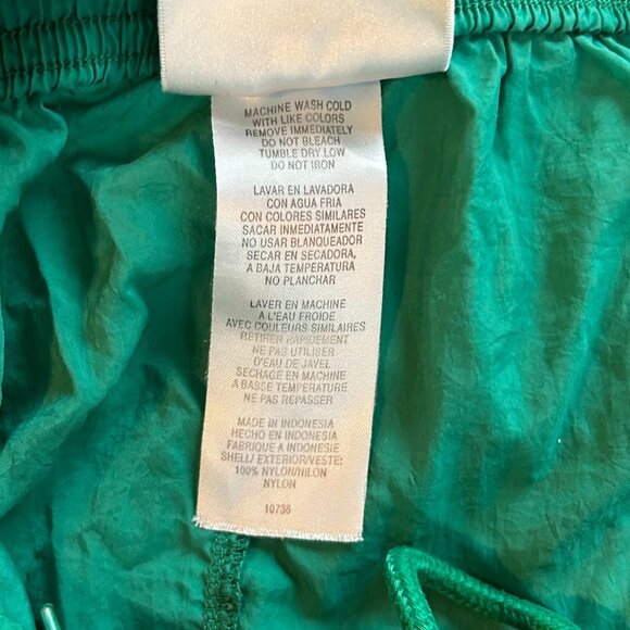 VTg 90s Adidas Shorts Size XL Green Nylon Gorpcore Logo Embroidered Y2K 17619 - Picture 6 of 9